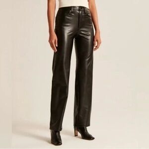 Abercrombie & Fitch Faux Leather Pants Ultra High Rise Size 16